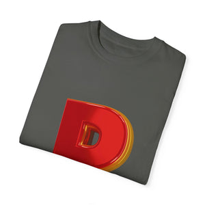 Bold Letter 'P' Unisex Garment-Dyed T-Shirt - Fun Casual Wear