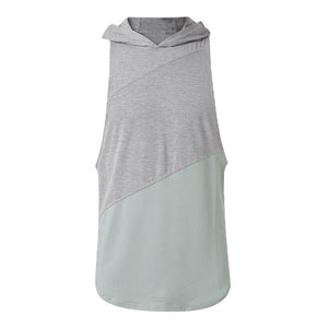Brand Clothing Bodybuilding Muscle Guys Fitness Mens Gym Hooded Tank Top Vest Stringer Sportswear Cotton Sleeveless Shirt Hoodie