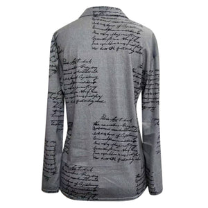 Blouse Women's Lady Long Sleeve Casual V-neck Zipper Top Blouse Shirts Tee Tunics Ropa De Mujer Blusas Рубашка Женская @40