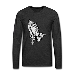 Men's Premium Long Sleeve T-Shirt - charcoal grey