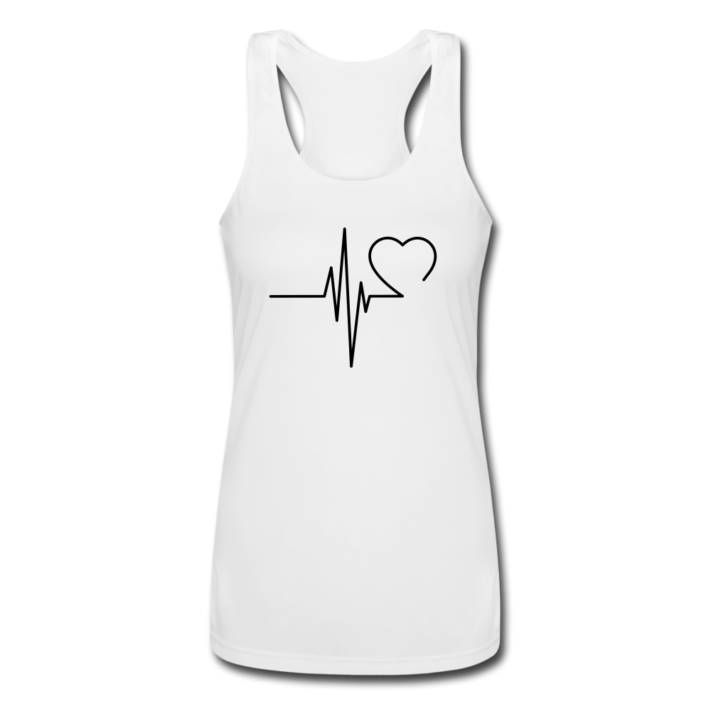 Women’s Performance Racerback Tank Top - white