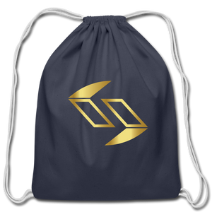 Cotton Drawstring Bag - navy