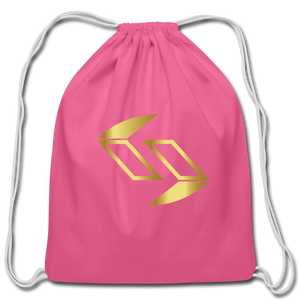 Cotton Drawstring Bag - pink