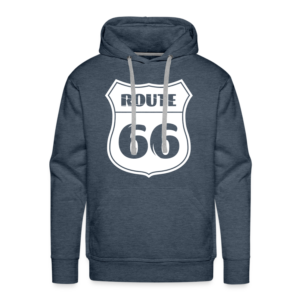 RouTe Premium Hoodie - heather denim