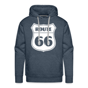 RouTe Premium Hoodie - heather denim