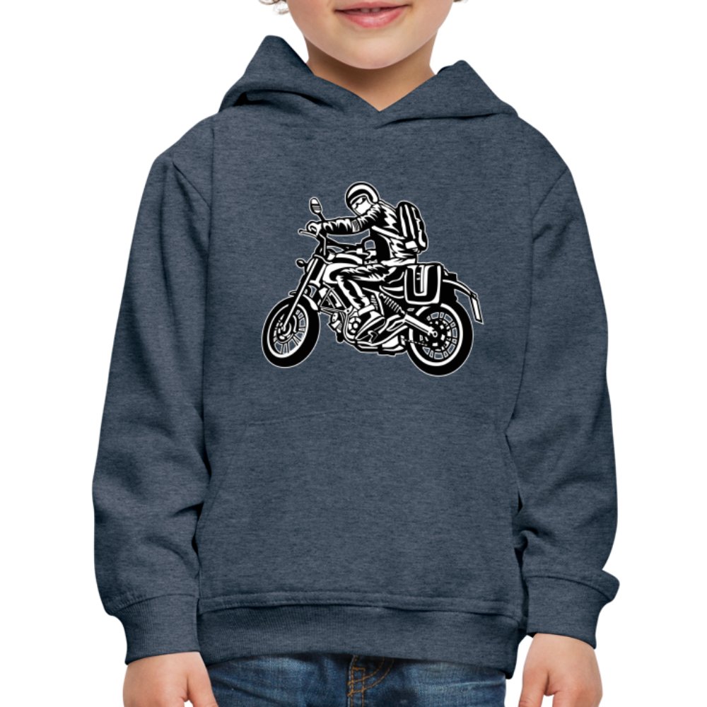 Kids‘ Premium Hoodie - heather denim