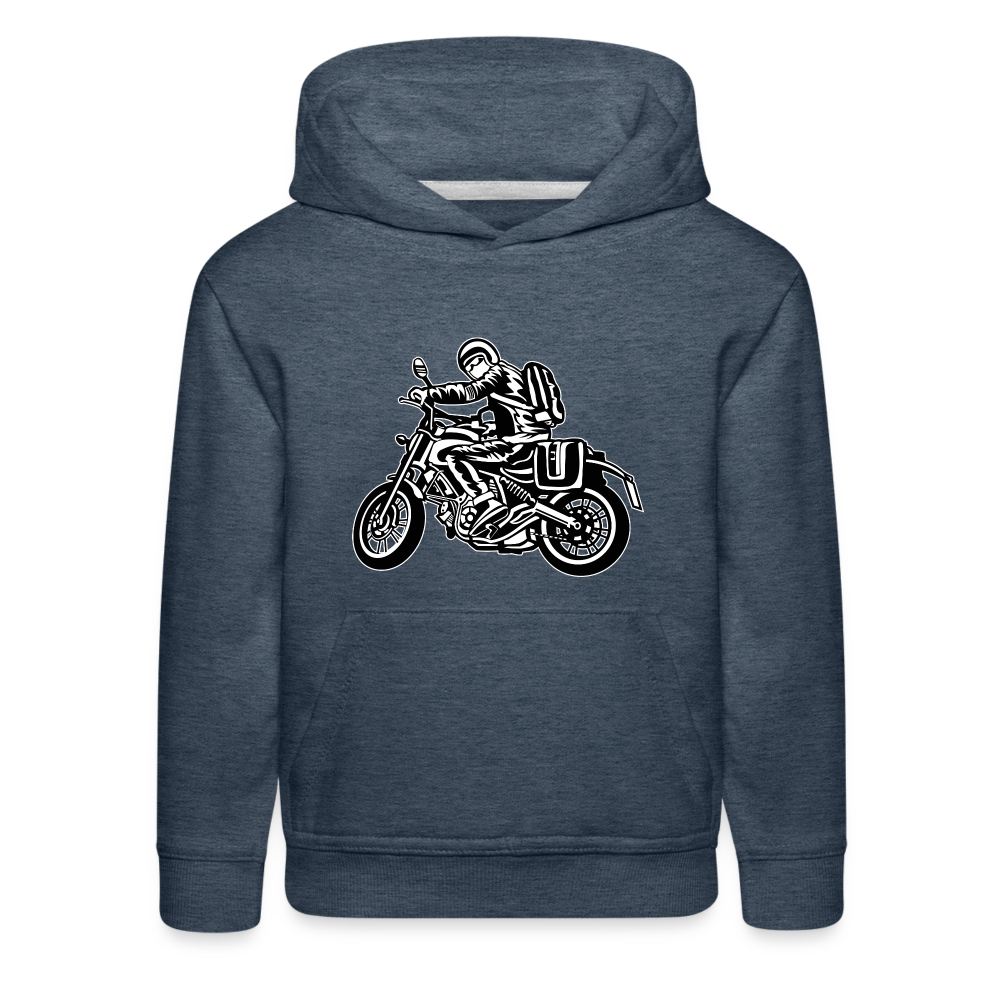 Kids‘ Premium Hoodie - heather denim