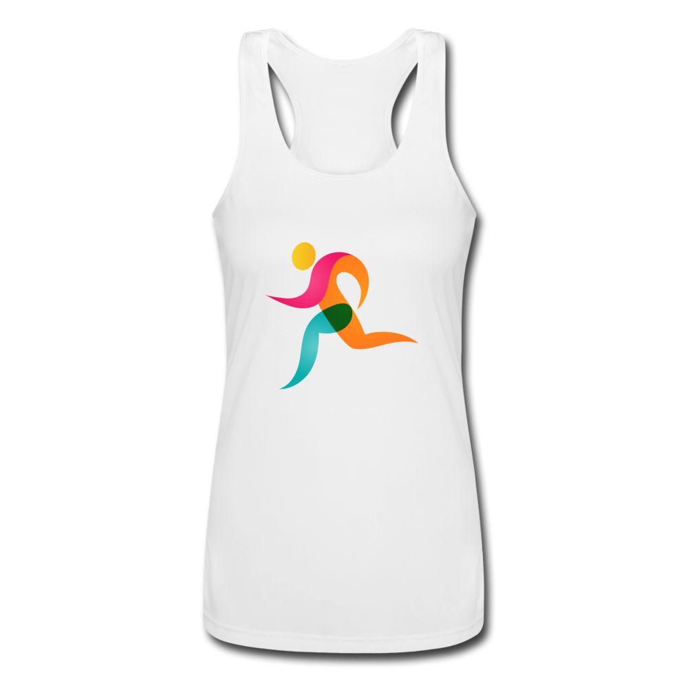 Women’s Performance Racerback Tank Top - white