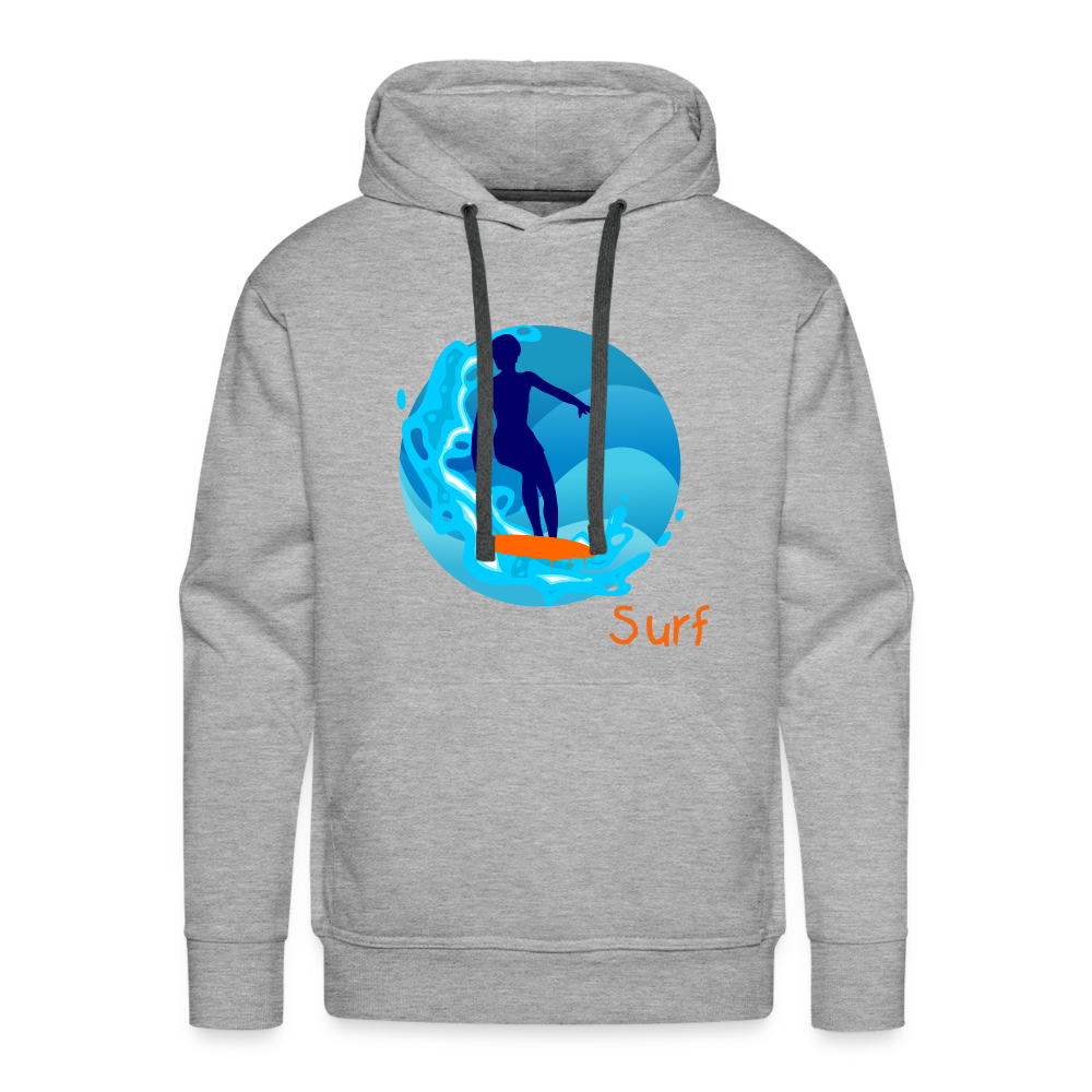 SurF Men’s Premium Hoodie - heather grey