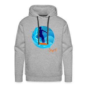 SurF Men’s Premium Hoodie - heather grey