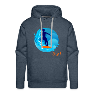 SurF Men’s Premium Hoodie - heather denim