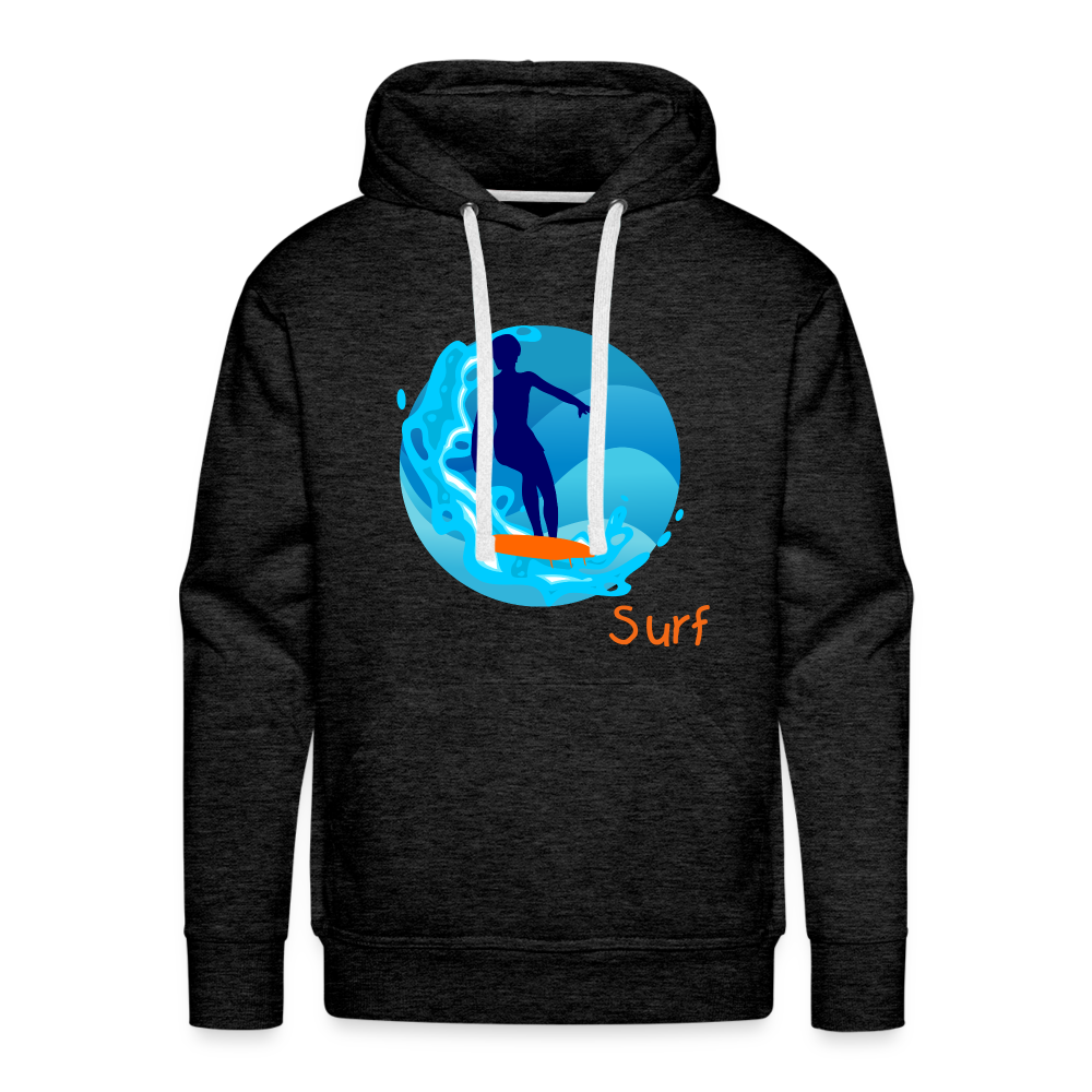 SurF Men’s Premium Hoodie - charcoal grey