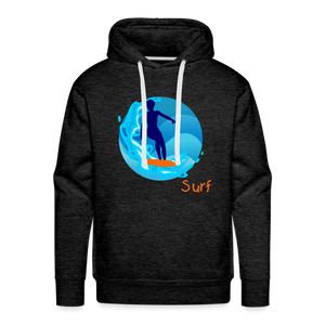 SurF Men’s Premium Hoodie - charcoal grey