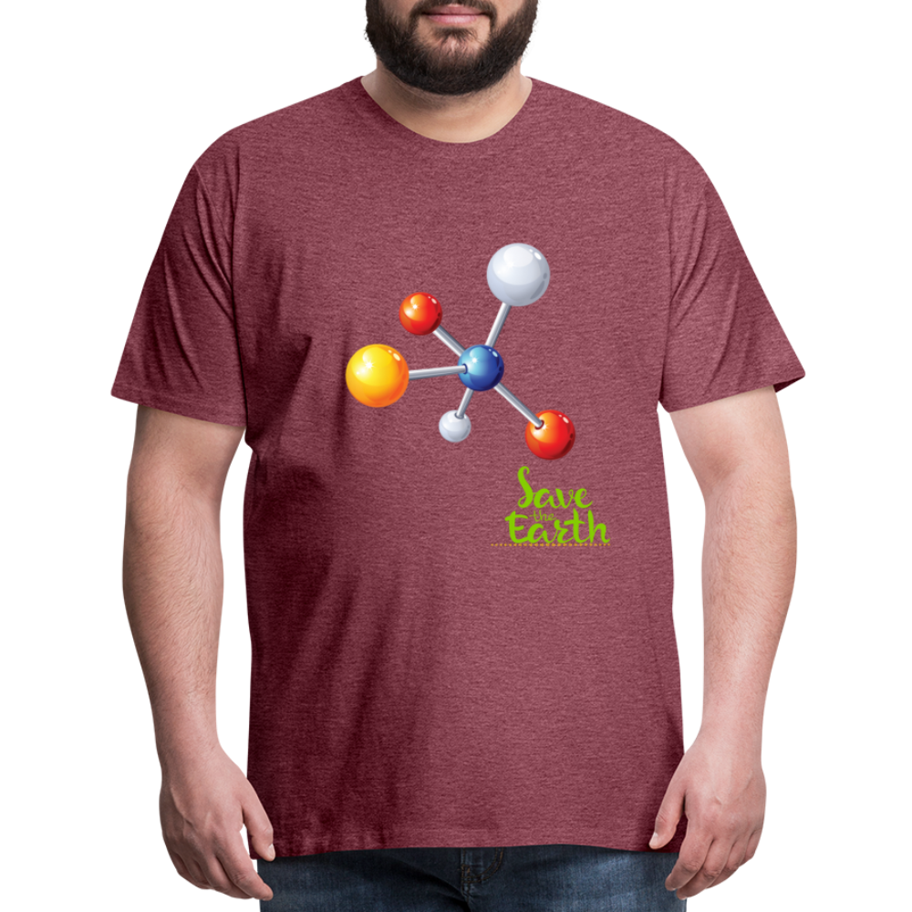 Planet Premium T-Shirt - heather burgundy